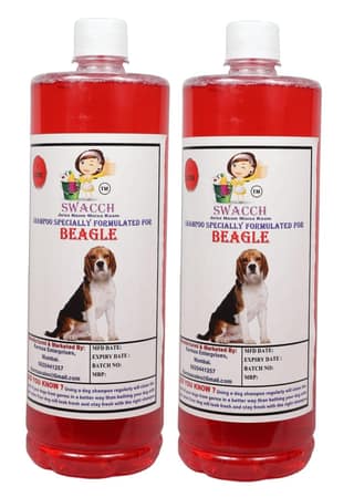 Swacch Shampoo Specially Formulated for Beagle (1 Litre) (Combo Pack of 2) Strawberry