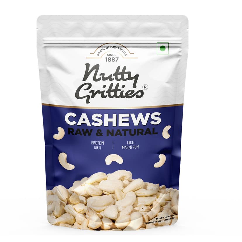 Nutty Gritties Premium Jumbo Size Cashews, 200 gm