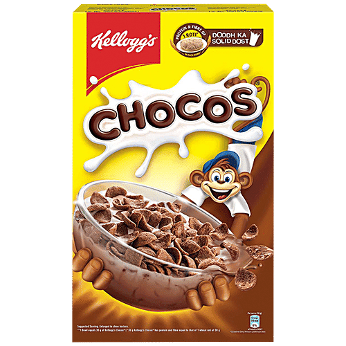 Kelloggs Chocos - With Protein & Fibre Of 1 Roti In Each Bowl, High In Calcium & Protein, Breakfast Cereals, 715 g