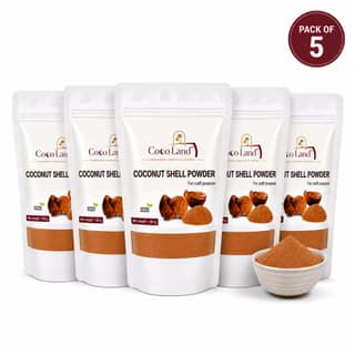 Coco Land COCONUT SHELL POWDER 180g | Natural Coconut Shell Dust for Craft Making, Agarbatti & Incense Production, Wood Filler, Coconut Shell Sticking, DIY Art Projects, Eco-Friendly Raw Material