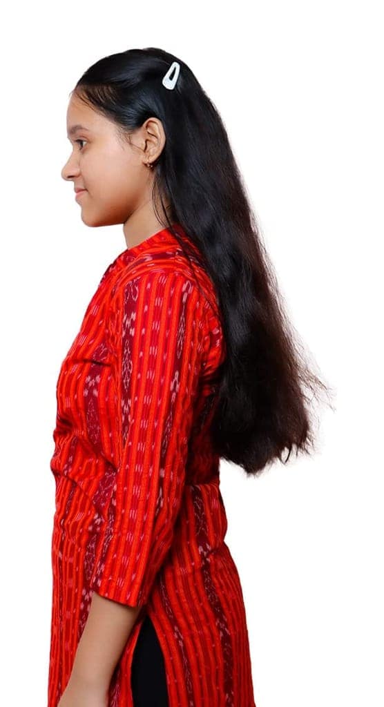 GUENDICHA HAAT Sambalpuri Certified Handloom Women's Cotton Kurta view 3