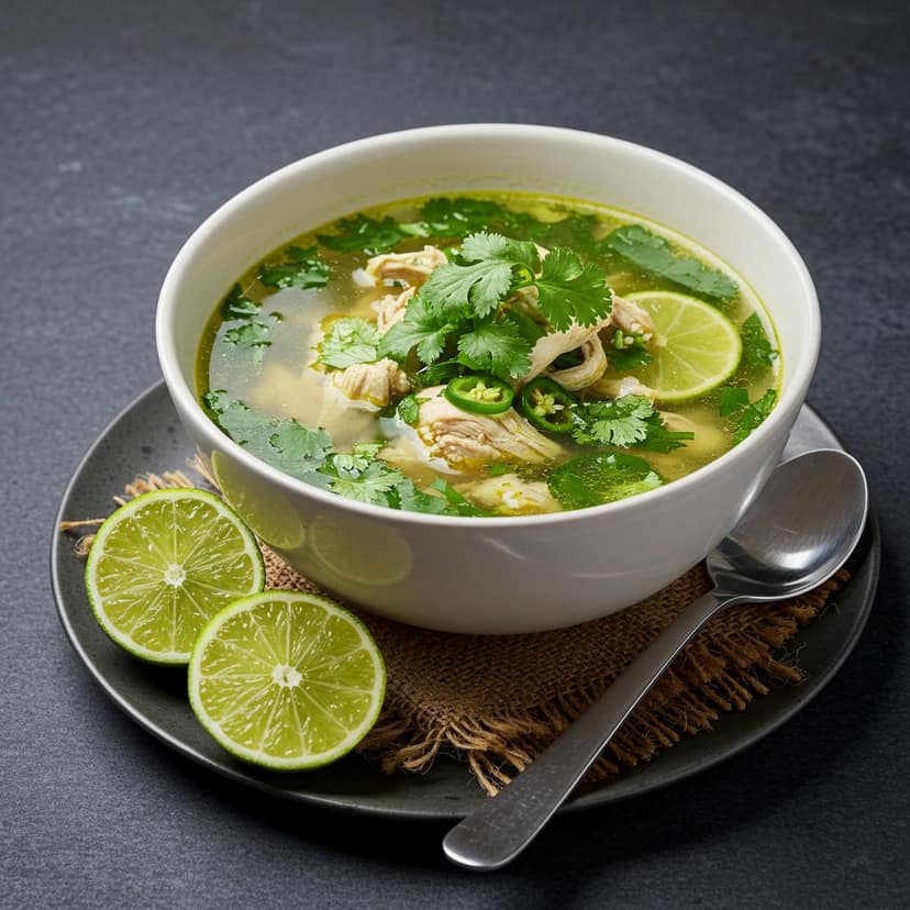 Chicken Lime Coriander Soup