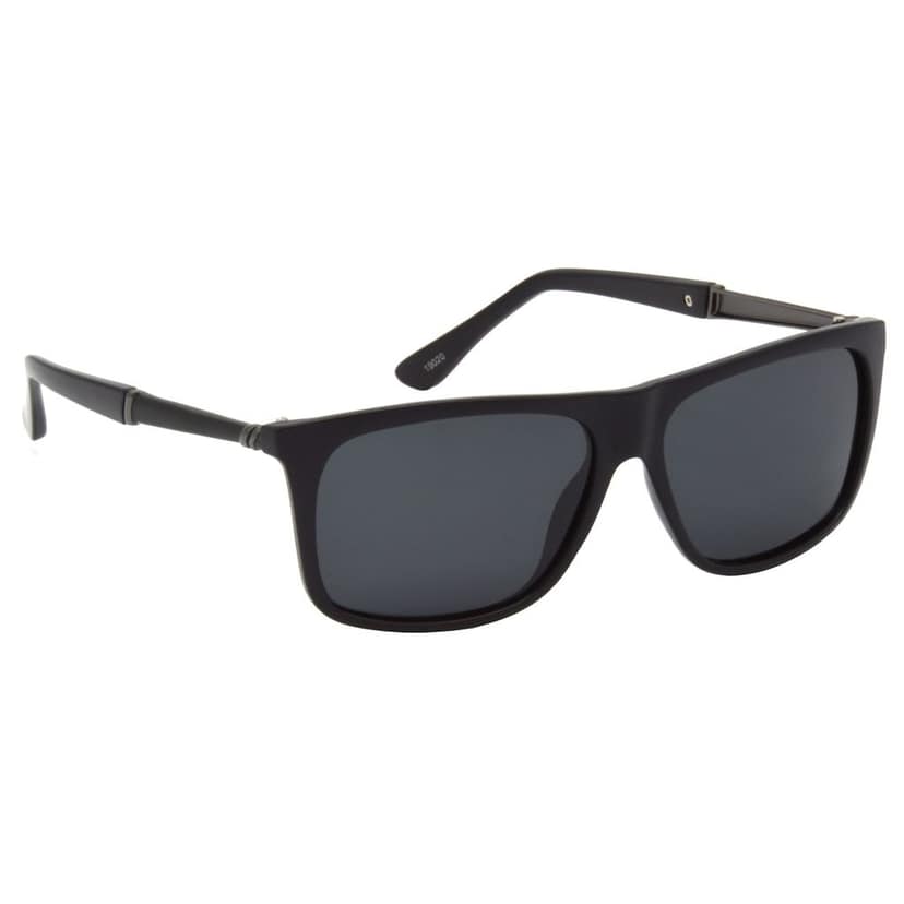 Hrinkar Black Rectangular Sunglasses Brands Black Frame Polarized Goggles for Men & Women - HRS499-BK-BK-P