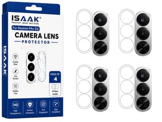 ISAAK Back Camera Lens Protector compatible for Realme P4x 5G (Pack of 4)