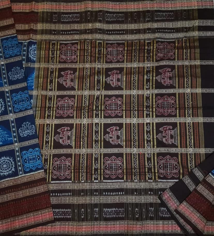 Sambalpuri Hati padham Bandha Saree view 2