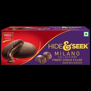 Parle Platina Hide & Seek Milano - Choco Filled Cocoa Rich Biscuits, 75 G