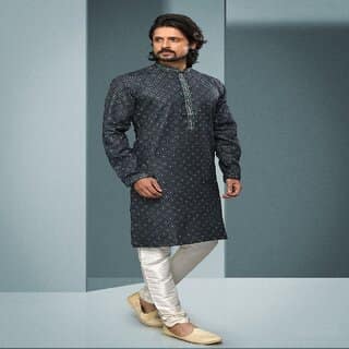 Raivat Ethnic Teal Green Colour Cotton Digital Print Kurta Pajama 1591