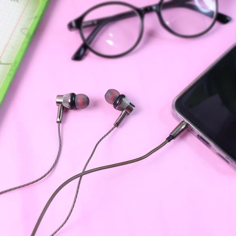 Premium Wired Earphones with Mic - (1 Pc) view 7