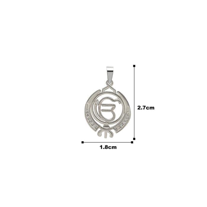 Silver Ik Onkar Pendant view 4