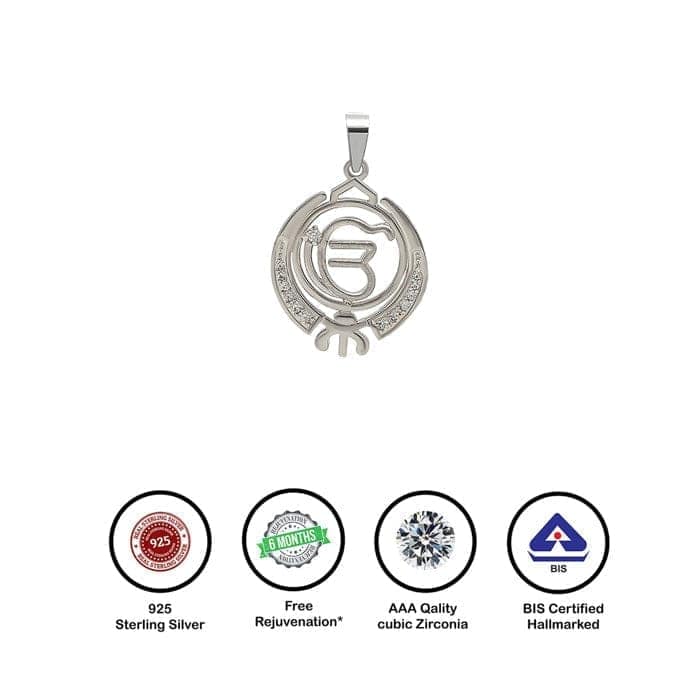 Silver Ik Onkar Pendant view 5