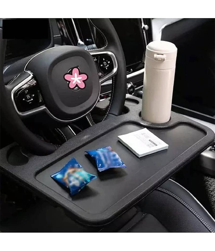 Food Tray for Steering Wheel Black view 2