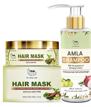 TNW - The Natural Wash (Amla Shampoo + Amla Hair Mask) 400 ml With the Goodness of Amla Facial Kit mL