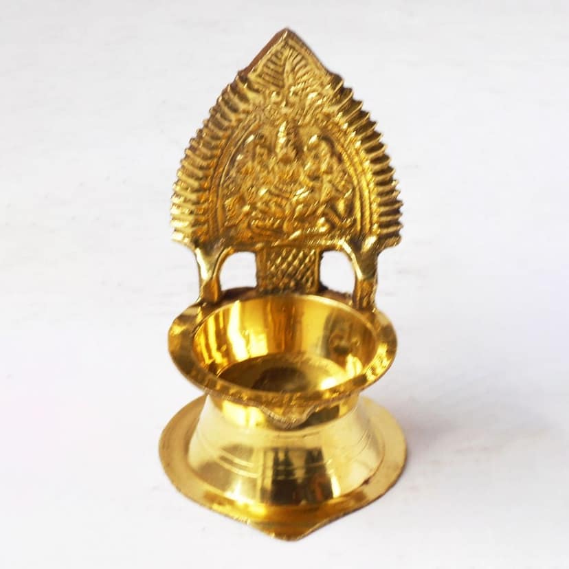 Brass Kamakshi Deepak No.0 (ZMAS392 C) view 2