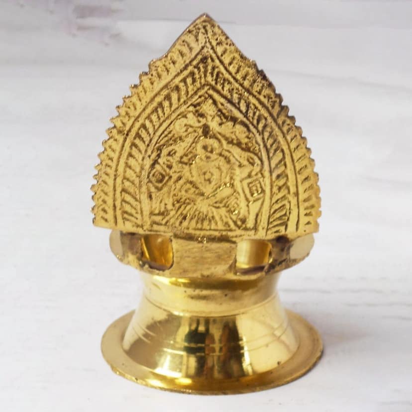 Brass Kamakshi Deepak No.0 (ZMAS392 C) view 3