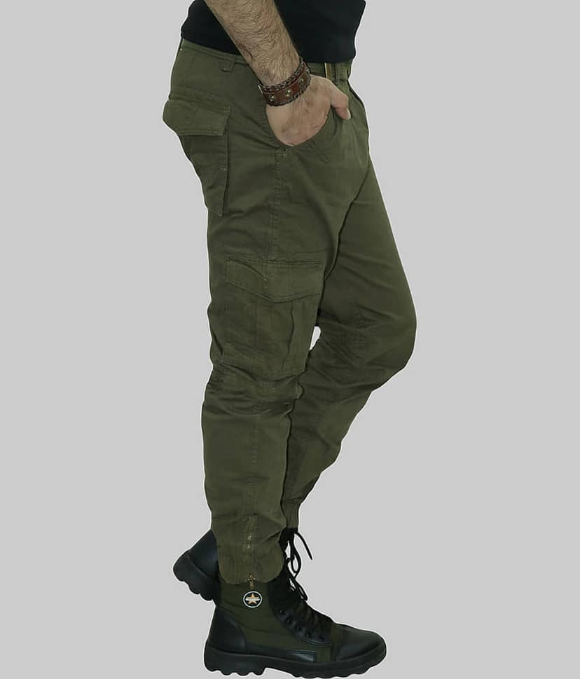 Urban Legends Regular Flat Men's Cargos - Black ( Pack of 1 ) view 2