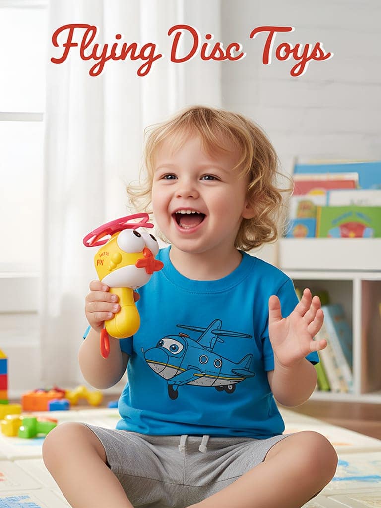 Flying Fan Saucer Toy | Pull Rope Flying Saucer Toy with Built-In Fan | Lightweight Plastic Flying Saucer for Outdoor Games | Flying Fan Saucer Toy with Pull Rope | Fun Outdoor & Indoor Flying Disc Game for Kids & Adults view 5