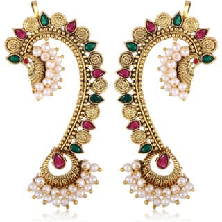 Vivastri Traditional Cuff Earring for Women and Girls [VIVA2689ERG-MULTI]