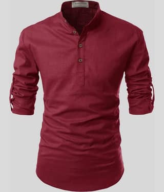 Life Roads - Maroon Cotton Slim Fit Men's Casual Shirt (Pack of 1 )