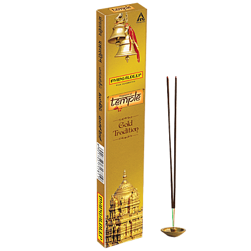 Mangaldeep Temple Yagna Gold Tradition Agarbatti Sticks, 40 pcs