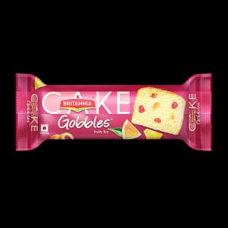 Britannia Gobbles Fruity Fun Cake, 90 G