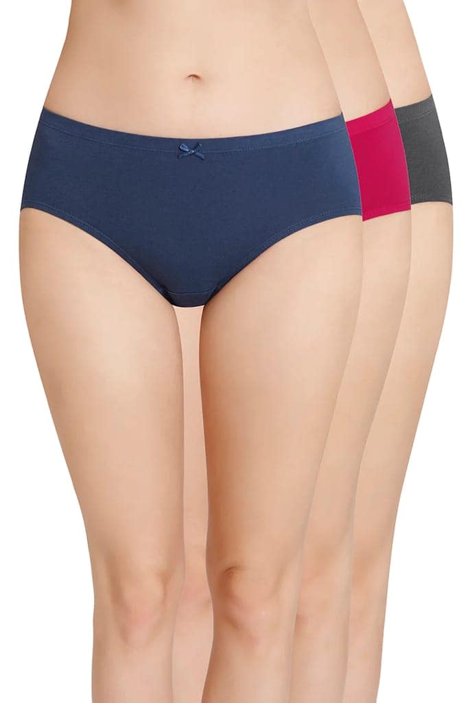 Amante Women's Hipster Plain Panties Pack of 3 view 4
