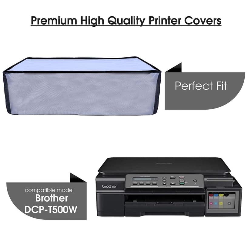 Palap Super Premium Dust Proof Printer Cover for Brother DCP-T500W (Grey ; 48.5 x 42.4 x 21.1 Cms) view 2
