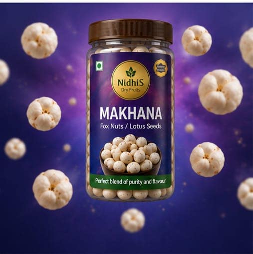 NidhiS Dry Fruits Makhana (Fox Nuts / Lotus Seeds) view 5