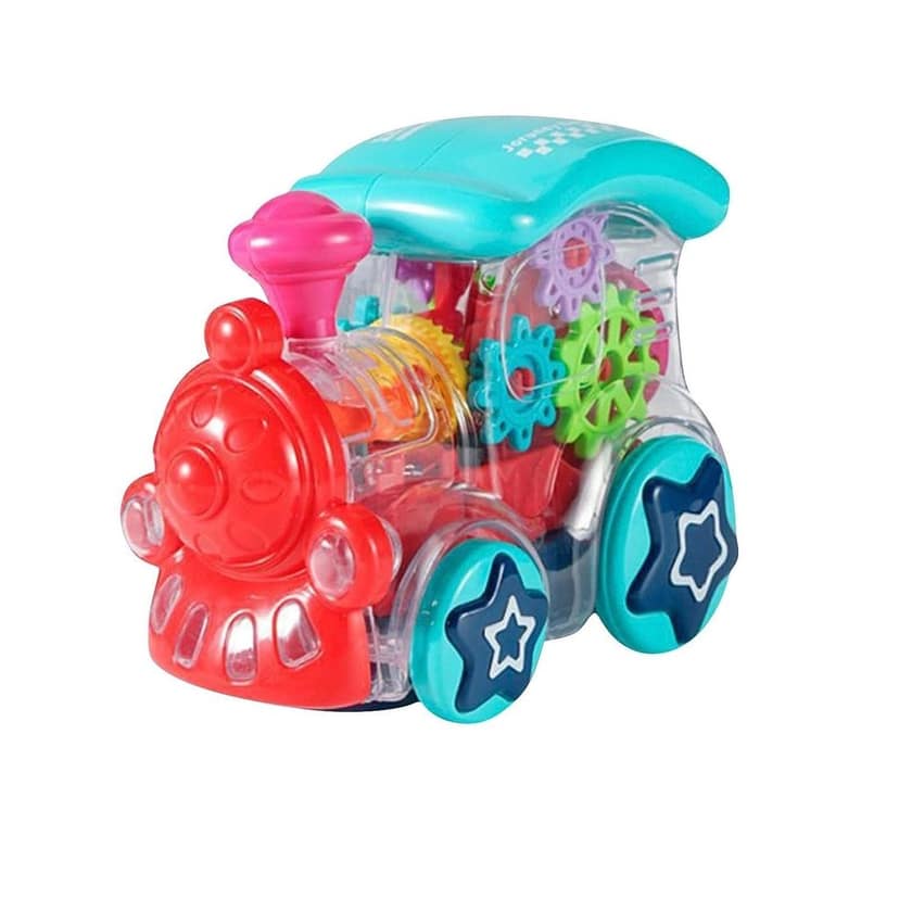 KTRS Enterprise Gear Train 3D Concept Toys - 360 Rotating Vehicle, Gear Simulation Technology with Engine Train Sound and Colorful Lights for Kids 1 Year & Above (Gear Engine) view 2