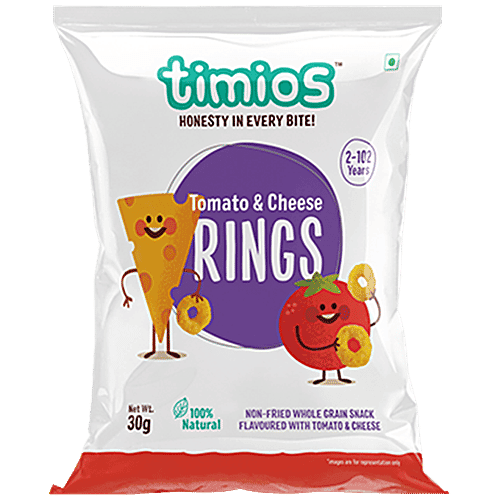 Timios Rings - Tomato & Cheese, 30 g
