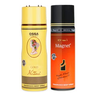 GOLD NAINA & MAGNET BODY SPRAY, 2 X 200ML