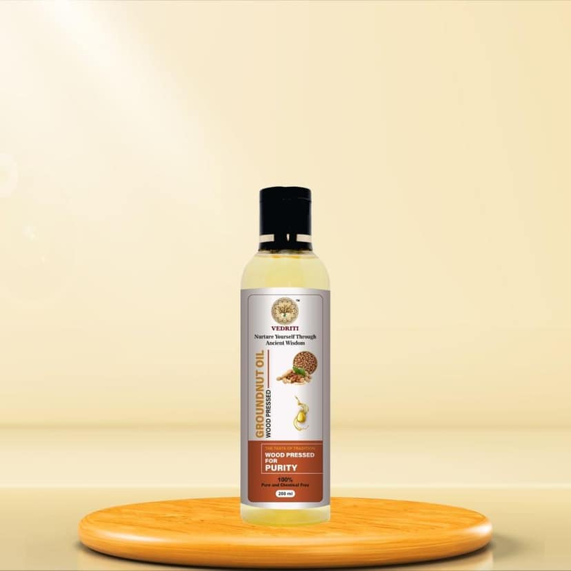 Wood Pressed Groundnut Oil