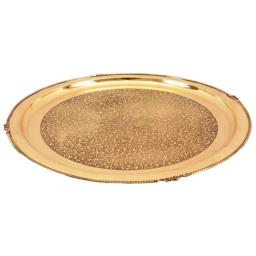 Brass Thali Embose (BCMAS166 C)