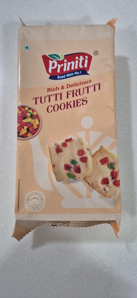 Priniti Tutti Frutti Cookies - Rich & Delicious Oven Fresh Treat