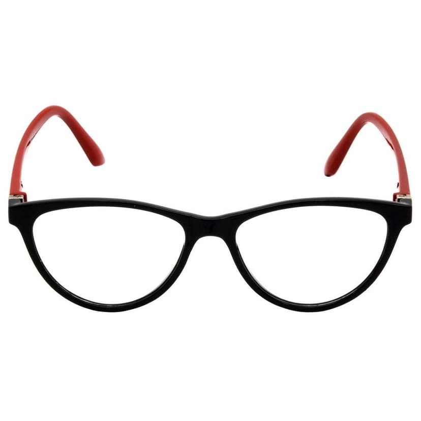 Hrinkar Eye Protection Zero Power Glass for Mobile and Computer with Blue Cut Lenses for Men & Women | Red and Black | HBCT-FRM-BK-RD-13 view 3