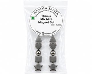 Mix Mini Magnet Set, Mini Shape Magnet Set, Metallic Mini Magnet, Magnetic Shape Mini Set, Multi Shape Mini Magnet 10piec
