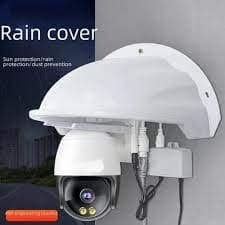 Universal CCTV Camera Sun Rain Shade Protection Cover for Outdoor | White 1Pcs Camera Housing view 4