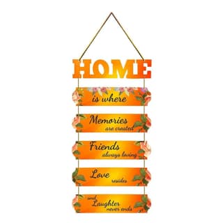 Charmor Home is Where Memories Decorative Wall Hanger for Livingroom | Bedroom | Gifts | Home Decoration | Modern Artworks Decor (WH3004)