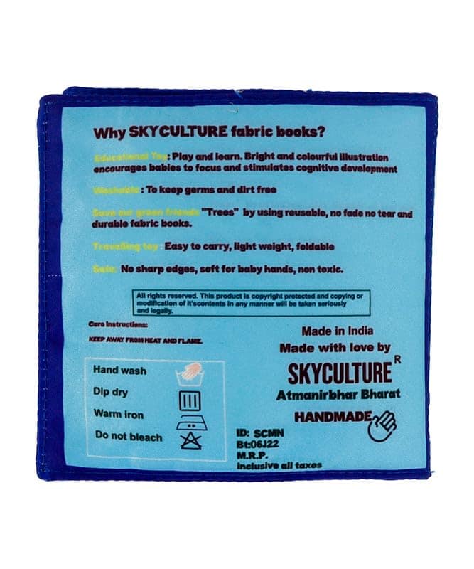 Skyculture� Numbers Mini Cloth Book - English Language, Soft Fabric Toy Book for Early Learning view 4