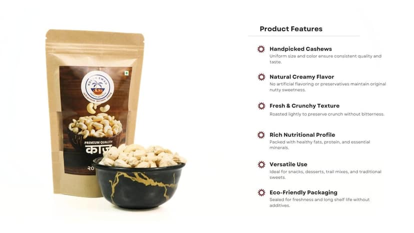Plain Cashews200g view 3