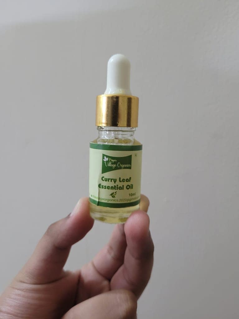 Organic Curry Leaf Essential Oil |100% Pure, Natural & Undiluted Oil for Skin Care, Hair Care & Use in Aromatheraphy view 2