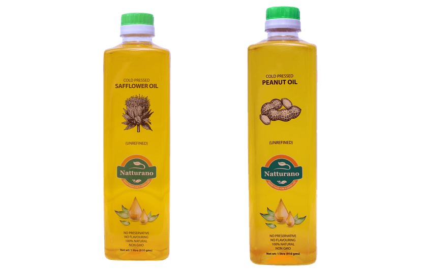 Saffloweroil 1l + groundnut oil 1l