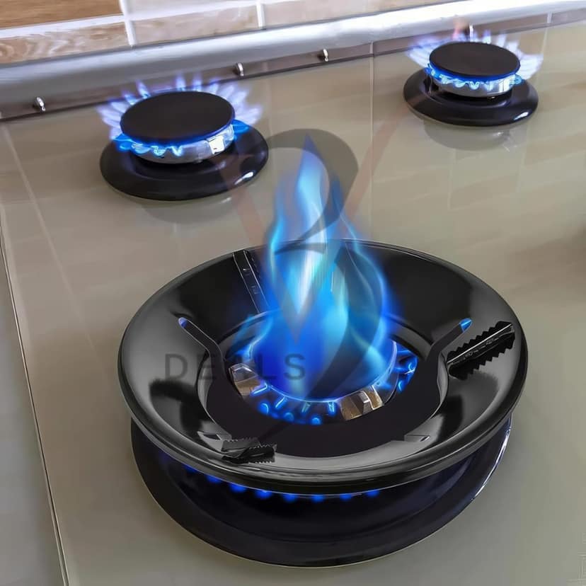 V3Deals Premium Gas Saver Stand – LPG Stove Burner Support, Energy Saving Trivet with Windproof 4-Leg Design, Heavy Duty 0.7mm Metal view 8