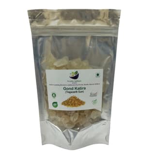 Kunjika Jadibooti Gond Katira Pure (Edible Gum)| Tragacanth Gum | High Cooling Properties Herbal Food | Super Food - 100 grams