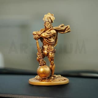 Artarium Bahubali Hanuman Murti,Hanuman Statue, Hanuman Idol for Car Dashboard and Home Decor Pack of 1