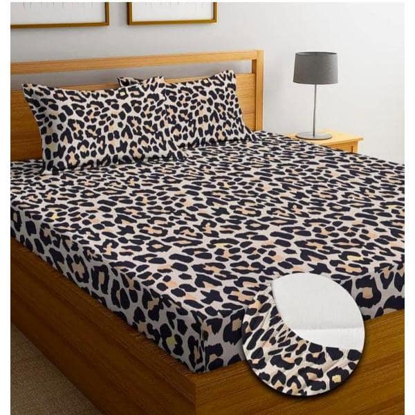 Homdazal Microfibre Abstract Queen Size (Tiger Skin)