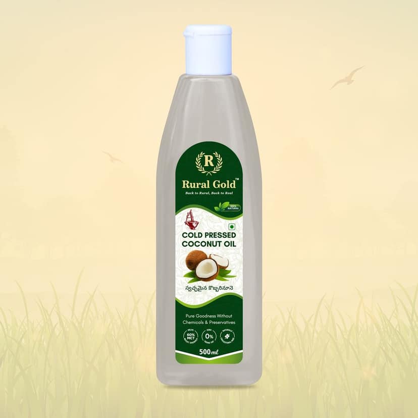 100% Pure Cold Pressed Coconut Oil - 500ml