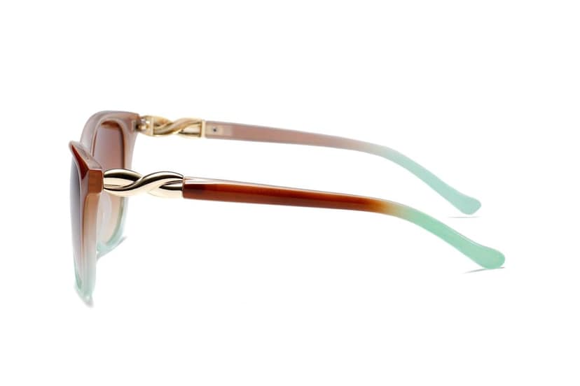 Eyenaks Full Rim Designer Sunglasses For Women | UV400 Protected | HD Vision Street Wear Design | Pack Of 1 (Green) view 3