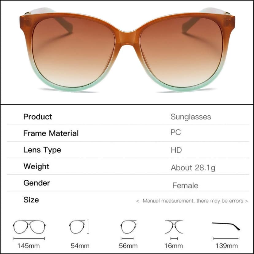 Eyenaks Full Rim Designer Sunglasses For Women | UV400 Protected | HD Vision Street Wear Design | Pack Of 1 (Green) view 7