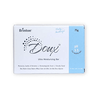 Brinton DOUX Daily Ultra Moisturizer Soap Bar with pH 5.5 75g pack of 4