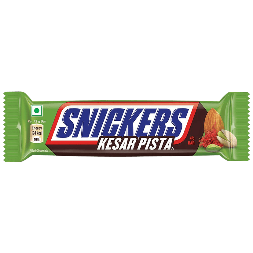 Snickers Kesar Pista Chocolate Bar, 42 G view 2